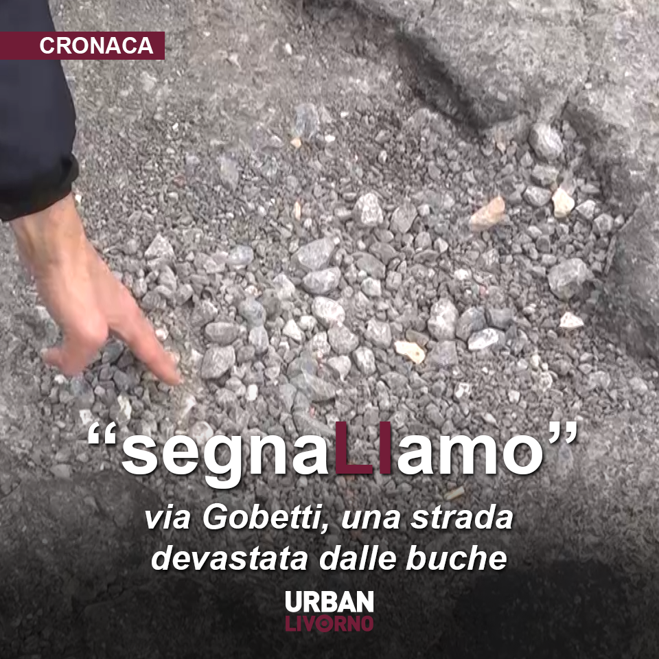 via gobetti strada devastata dalle buche