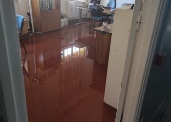 Rottura di una tubatura idrica del Palazzo Amministrativo dell’Ospedale