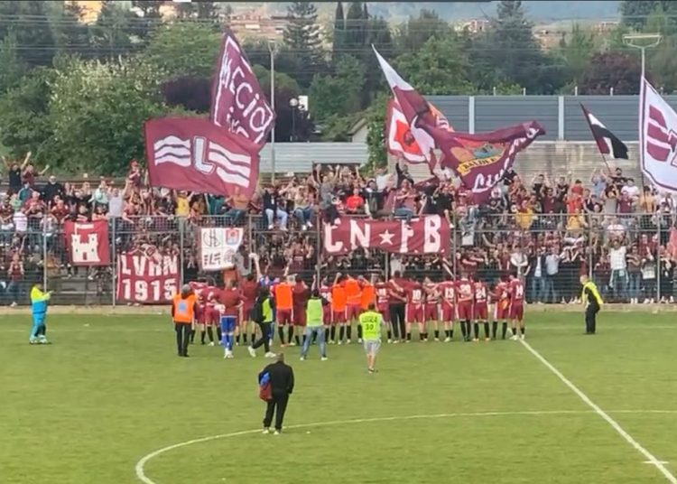 Il Livorno pareggia con il Figline e rimanda la festa
