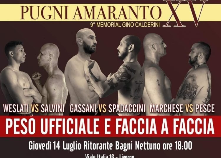 Venerdì 15 torna ‘Pugni Amaranto’: domani alle 18 il peso dei pugili