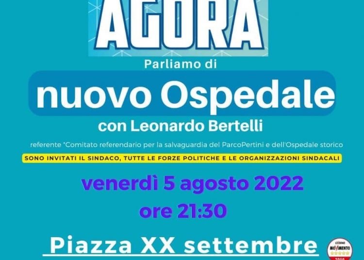 Movimento 5 Stelle: “domani in piazza XX Settembre parleremo del nuovo ospedale”