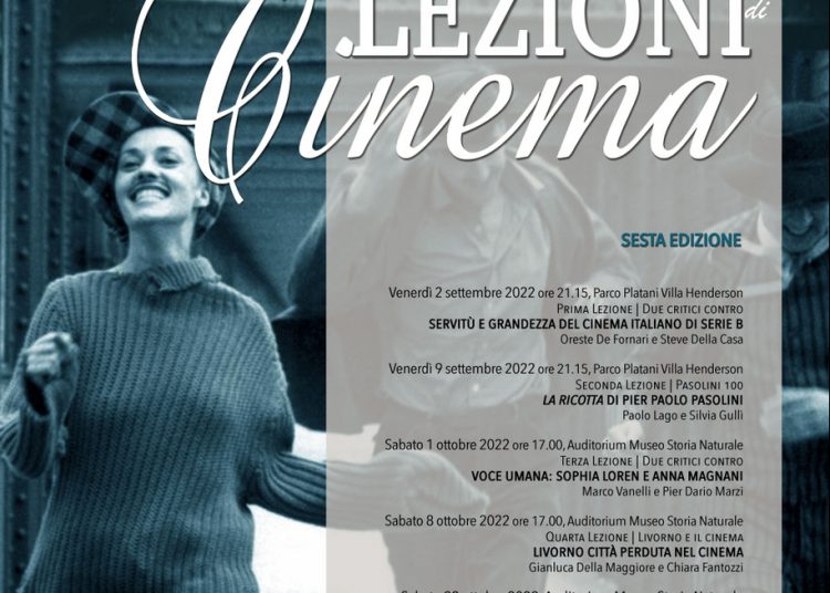 Dal 2 settembre al 22 ottobre al Museo di Storia del Mediterraneo la sesta edizione di “Lezioni di Cinema”