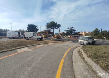 A Montenero è entrata in funzione la rotatoria provvisoria