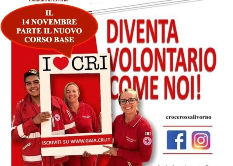 Croce Rossa, un corso per diventare volontario