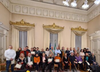 Dipendenti comunali in pensione nel 2022 salutati con una cerimonia