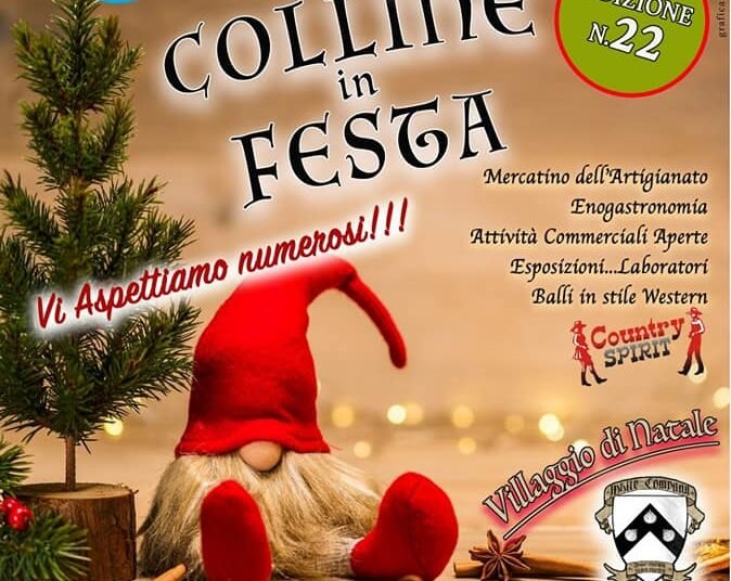 “Colline in Festa”, giovedì 8 dicembre la 22esima edizione