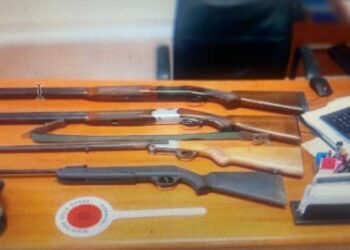 72enne denunciato per detenzione abusiva di armi