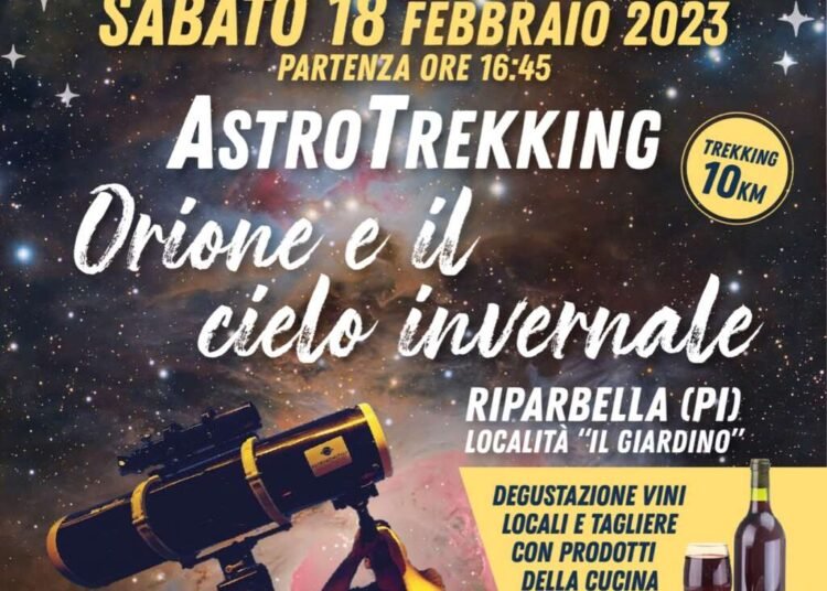 Astro Trekking sulle colline di Riparbella, l’appuntamento è per sabato 18 febbraio