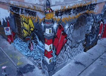 Murales in via della Cappellina Via Adriana