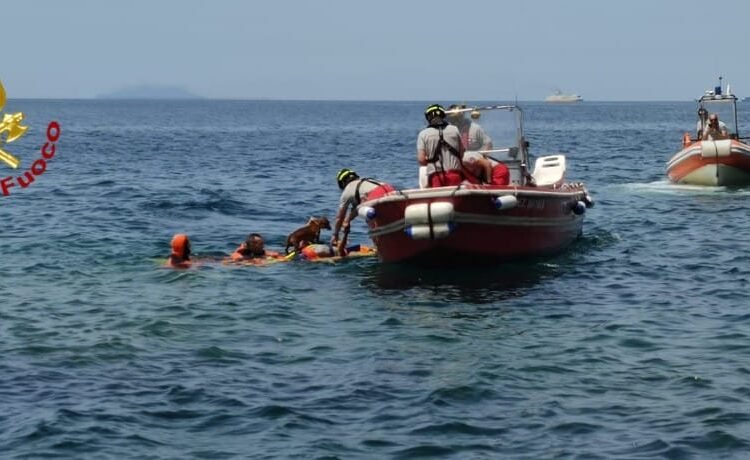 Recupero in mare dei VVF