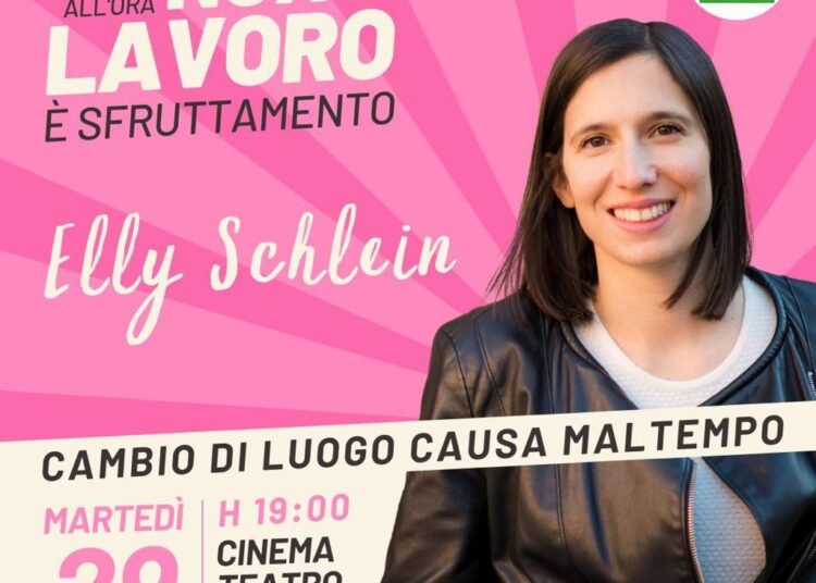 Maltempo: Festa de l’Unita chiusa stasera e domani Schlein ai Quattro Mori