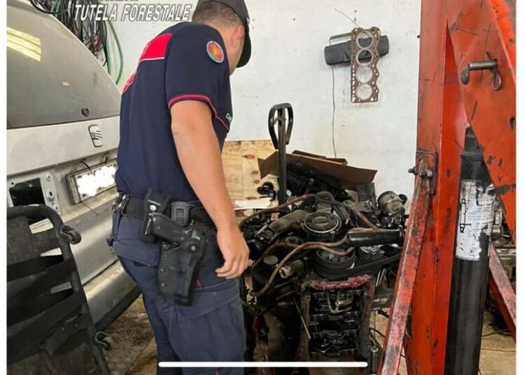 Officina meccanica abusiva