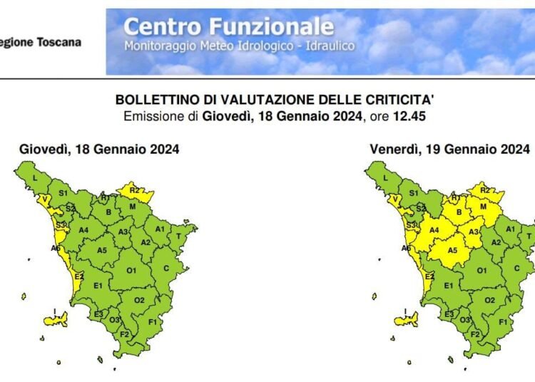 Allerta meteo per vento prolungata alle 15 di domani