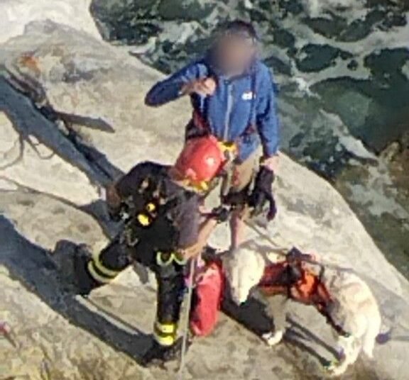 Bloccato sulla scogliera