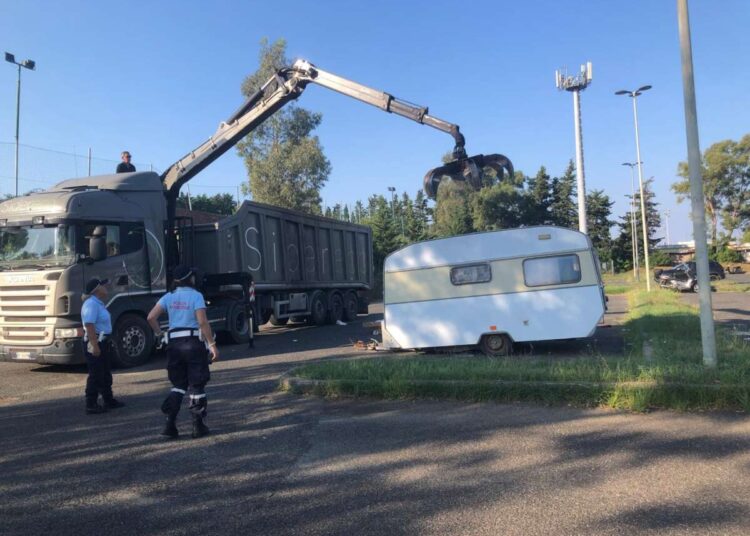 Camper rimosso