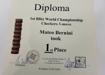 Dama: Matteo Bernini ancora campione del mondo !!!