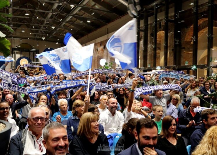 Pielle: bagno di folla alle Officine Storiche per i biancoazzurri