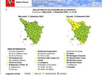 Domani 12 settembre allerta gialla per vento e mareggiate