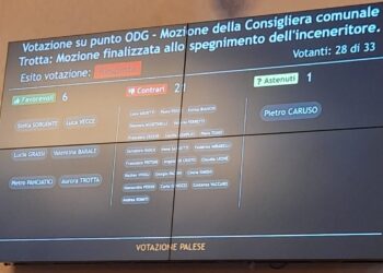 Voto mozione chiusura inceneritore