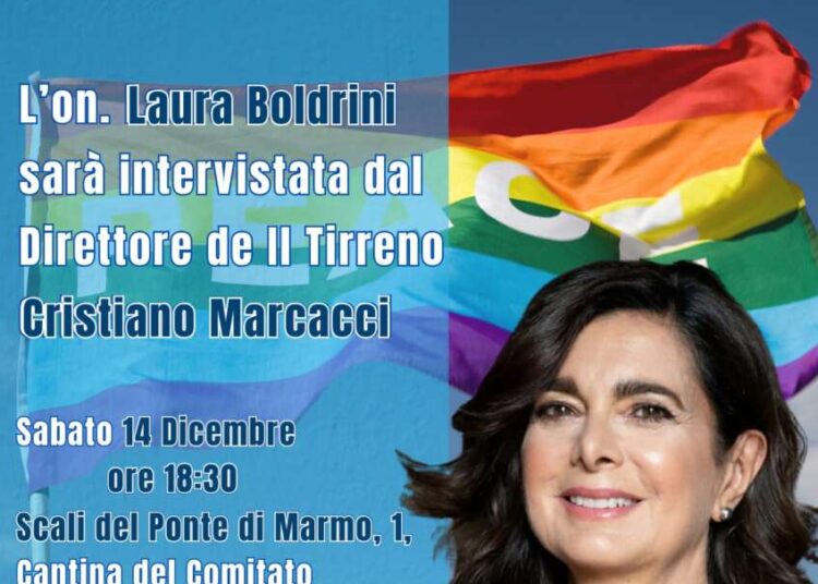 ‘La pace prima di tutto’, l’On. Laura Boldrini sabato 14 a Livorno all’iniziativa del PD