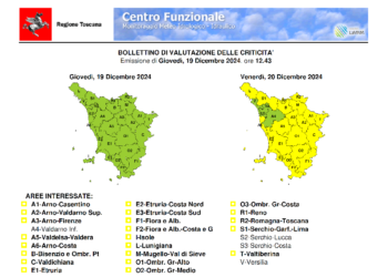Maltempo: allerta gialla per mareggiate da mezzanotte alle 20 di domani