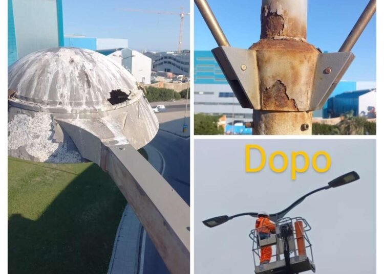 Illuminazione lungomare