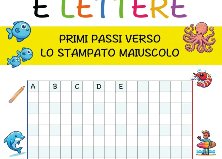 Presentazione “Tra Onde e Lettere”: accompagnare i bambini nella scrittura dello stampato maiuscolo