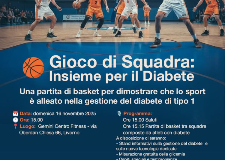 Domenica 16 novembre l’incontro di basket degli atleti affetti da diabete al Gemini Centro Fitness