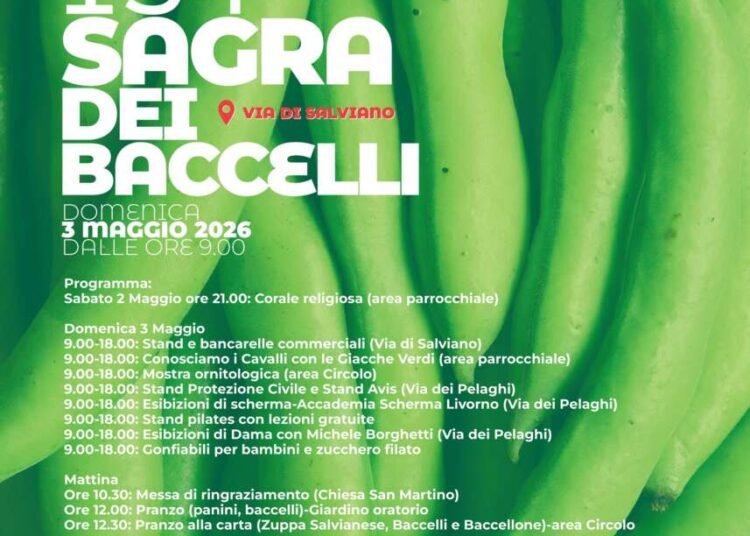 Salviano: al via la 134esima edizione della Sagra dei Baccelli
