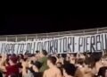 Striscione allo stadio